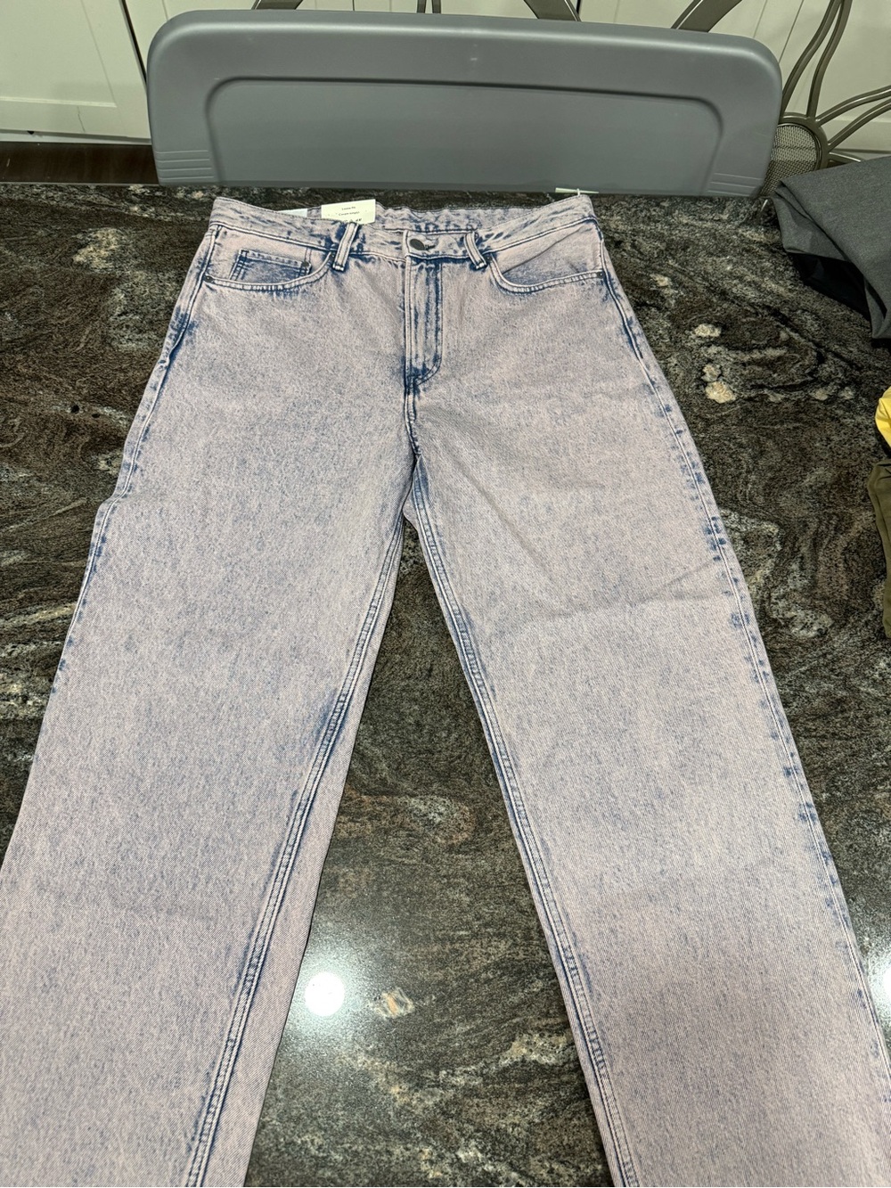 H&M Men's Light Wash Acid Purple Jeans